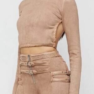 Maniere De Vior Backless Long Sleeve Size 10